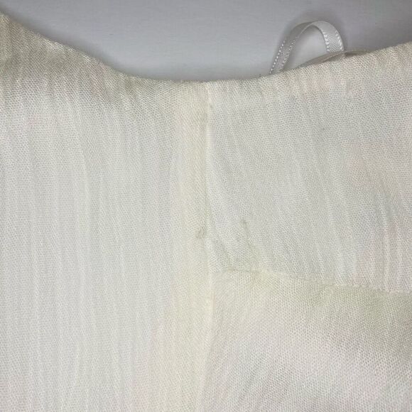 Lulu’s For Life White/Cream Embroidered Maxi Dress size Small - Picture 7 of 14